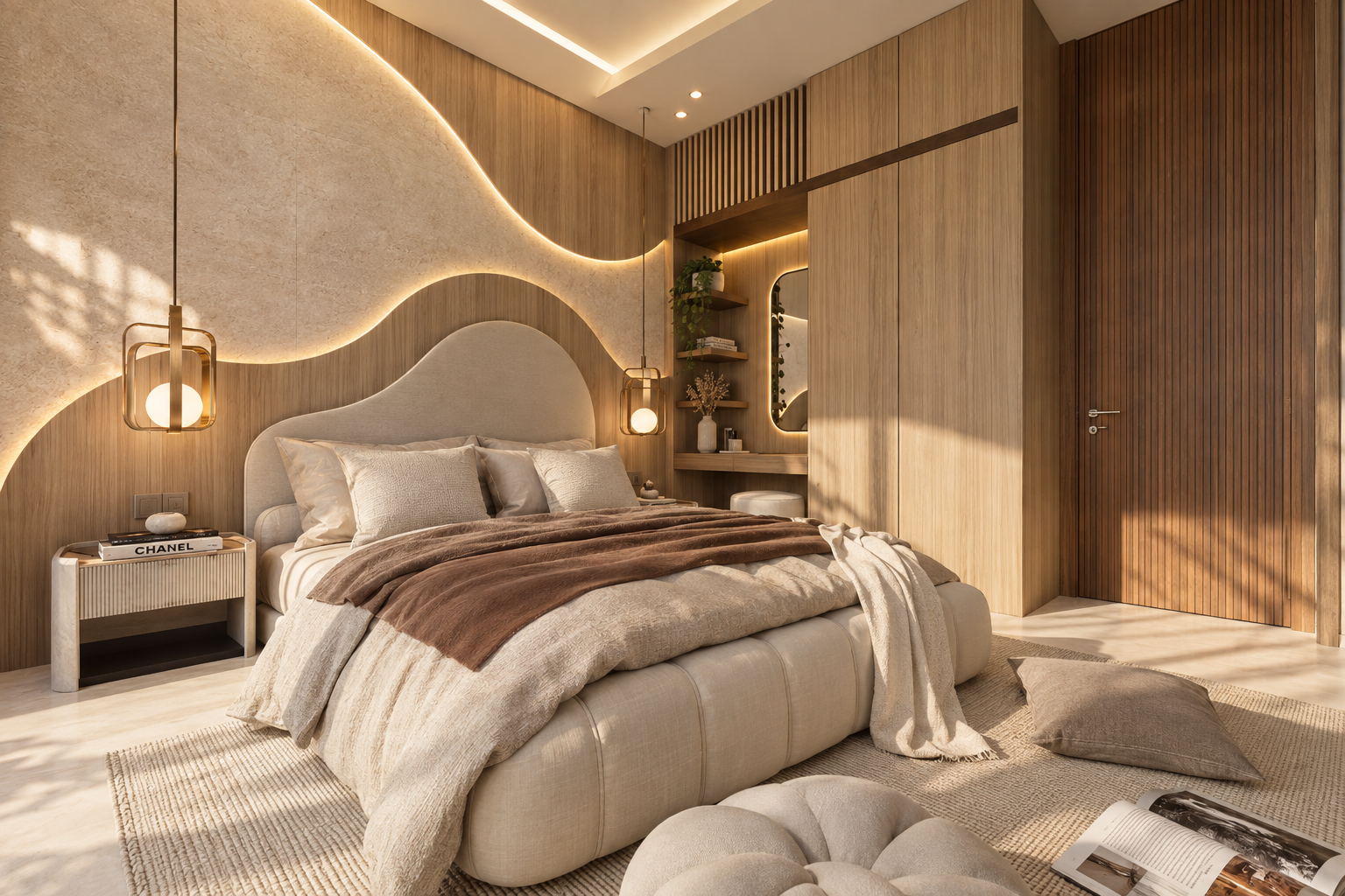 The loft bedroom